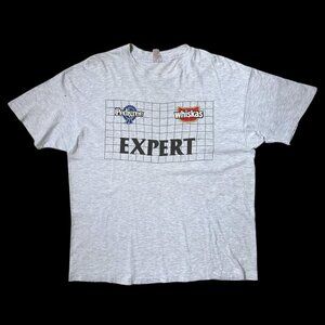 90s vintage pet food expert t-shirt single stitch dog cat Pedigree Whiskas.
